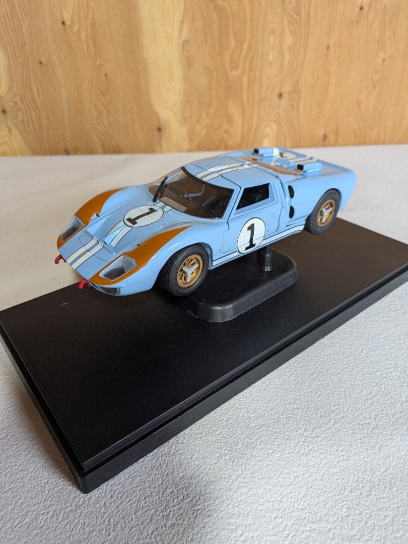 フォード GT40 ミニカー 水色/オレンジ
