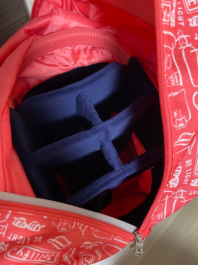 【メロンパン】Munsingwear 赤 キャディバッグ