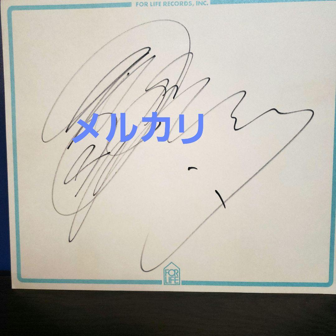 吉田拓郎　直筆　サイン色紙
