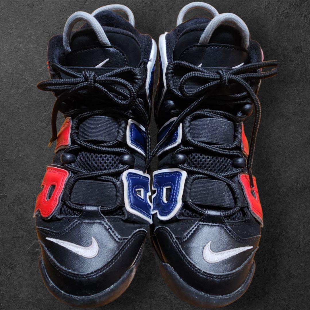 NIKEエアモアアップテンポ96Black and University Red