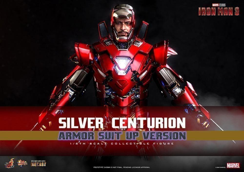 新品 ホットトイズ アイアンマン シルバーセンチュリオン アーマースーツアップ版