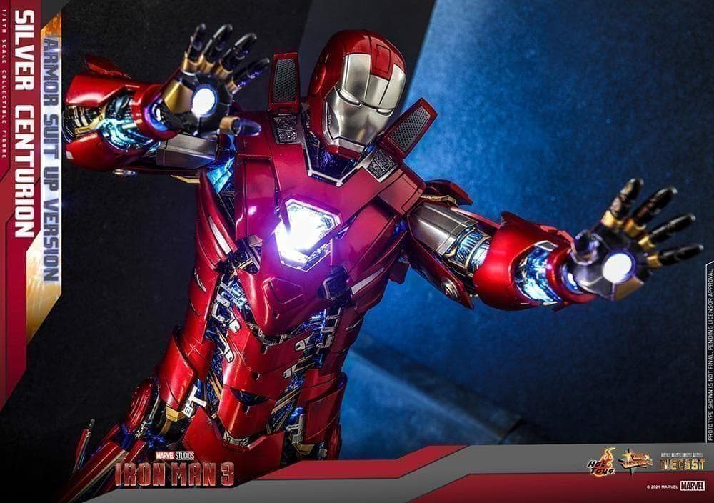新品 ホットトイズ アイアンマン シルバーセンチュリオン アーマースーツアップ版
