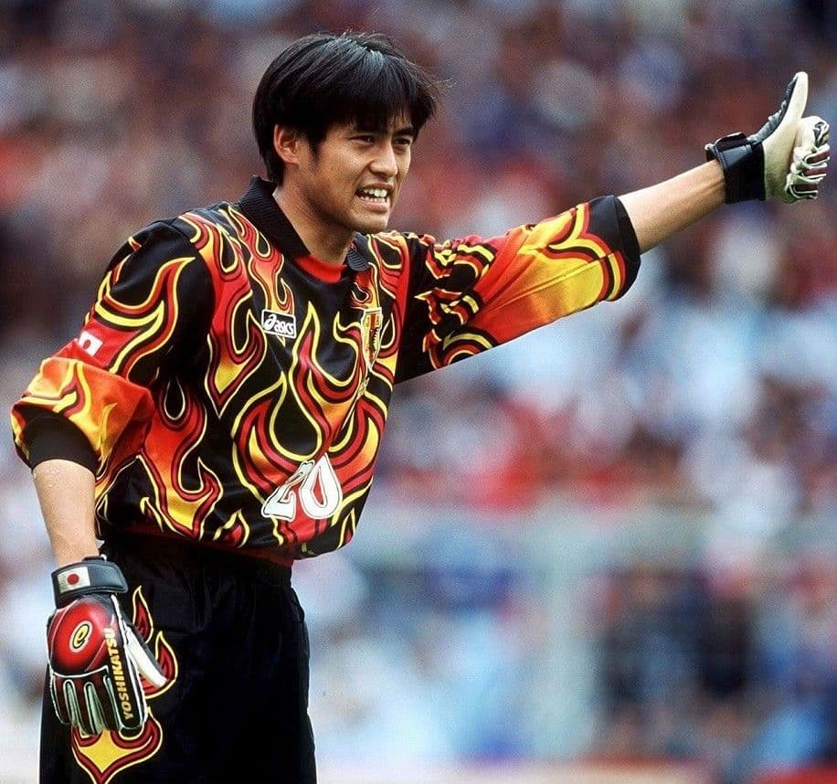 【匿名配送】【入手困難】98　日本代表　GK　asics　黒赤黄　FRANCE