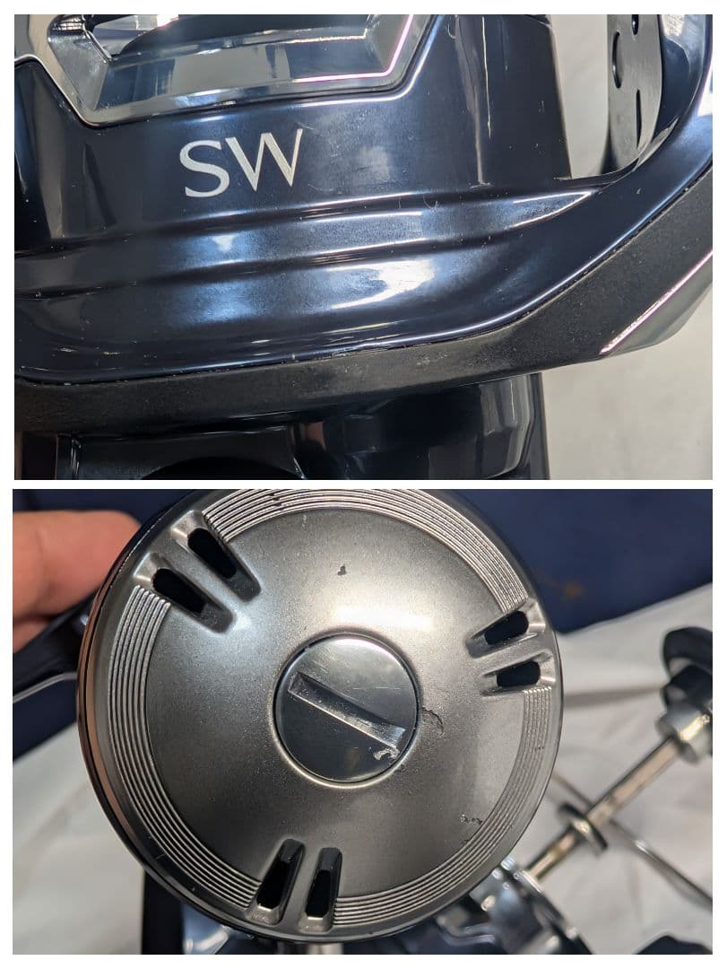 スプール無し　シマノ　管86HD 21ツインパワーSW8000HG本体ハンドル