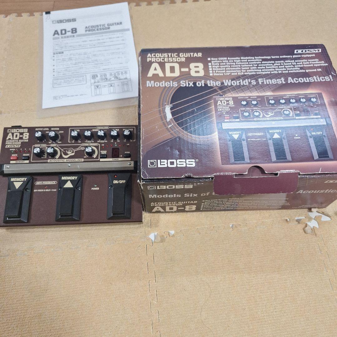 ■BOSS AD-8■ステージ用アコースティック・ギター・プロセッサー■元箱付■