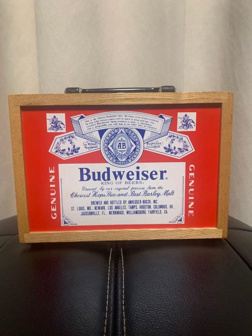 大幅値下げ！　超希少！　Budweiser ヴィンテージ　木製　木箱