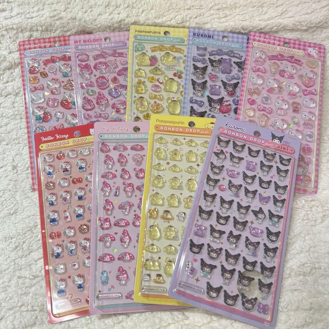 ボンボンドロップシールサンリオ第2弾　ボンボンドロップシールミニサンリオ　セット