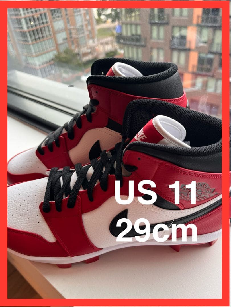 US 11 29cm Jordan 1 レトロMCS野球スパイク