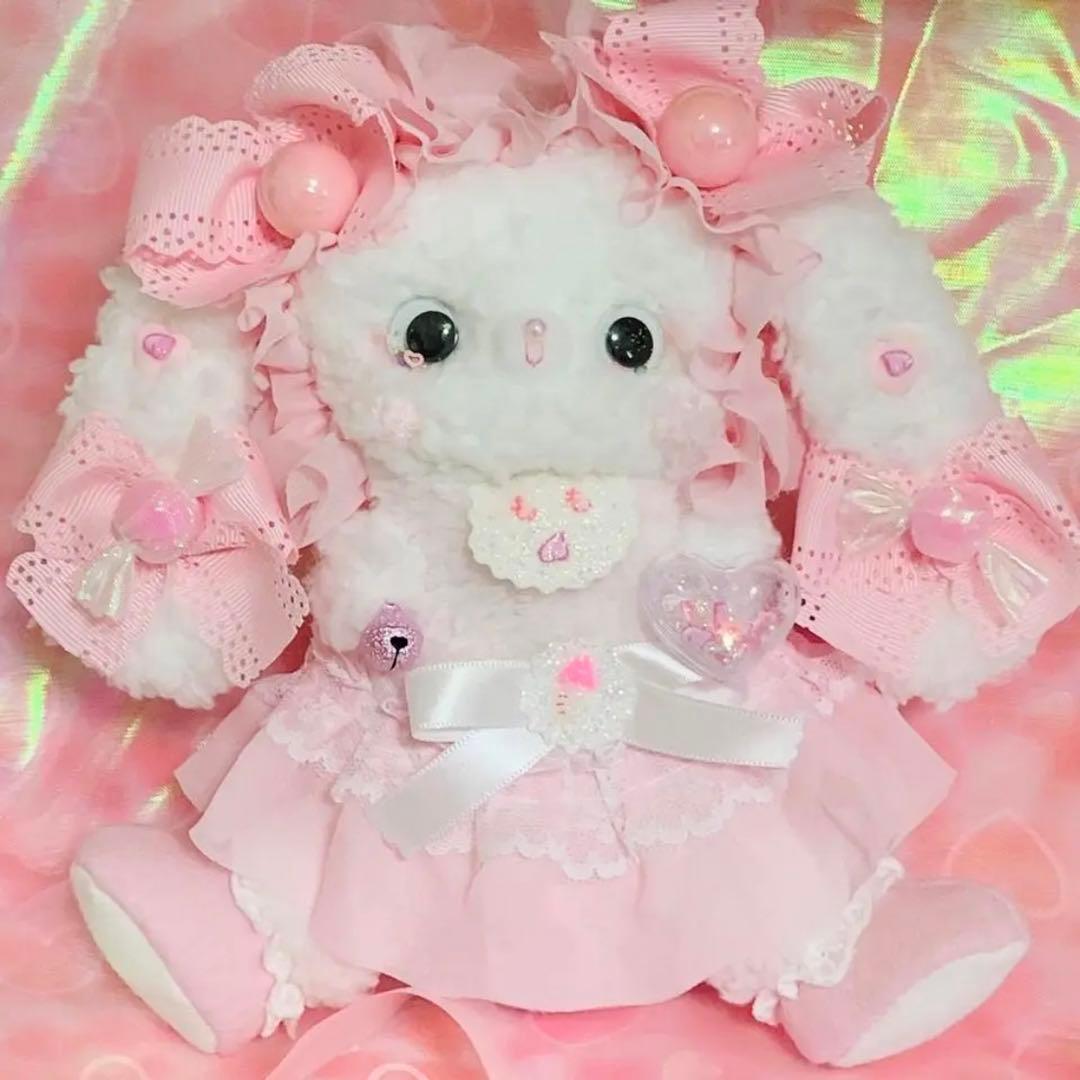 うさぎ Romantic 作家 テディベア ハンドメイド ぬいぐるみ