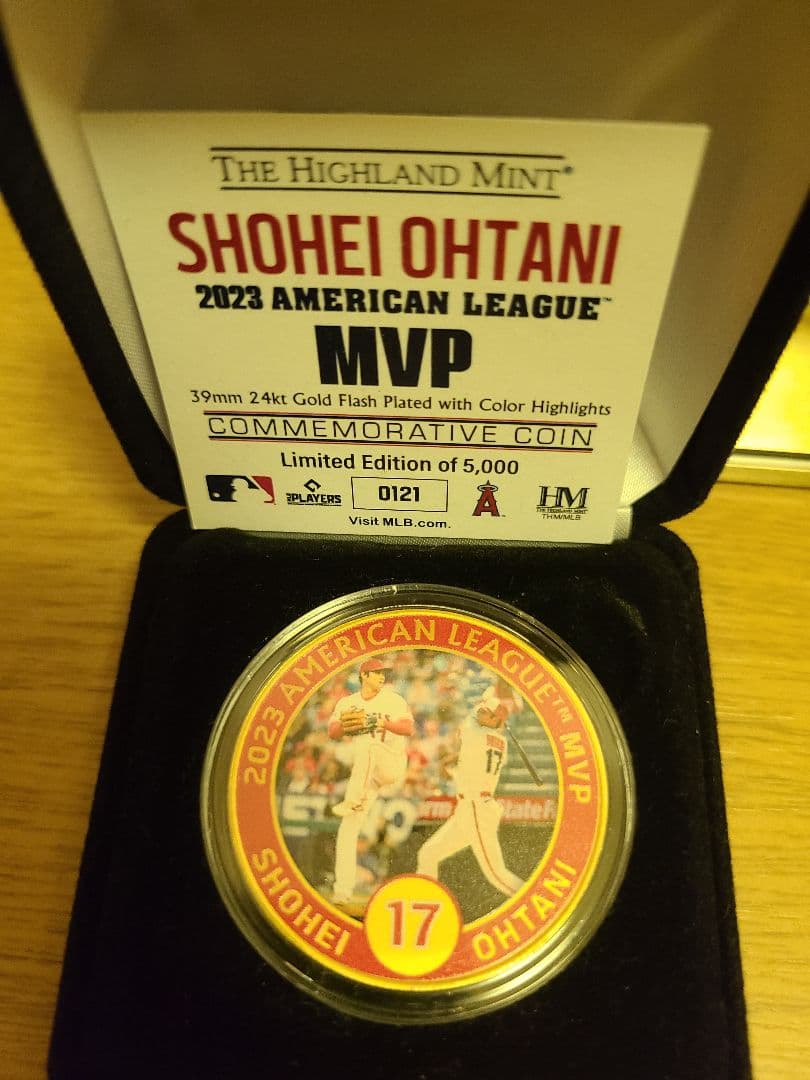 大谷翔平　2023　MVP　記念メダル