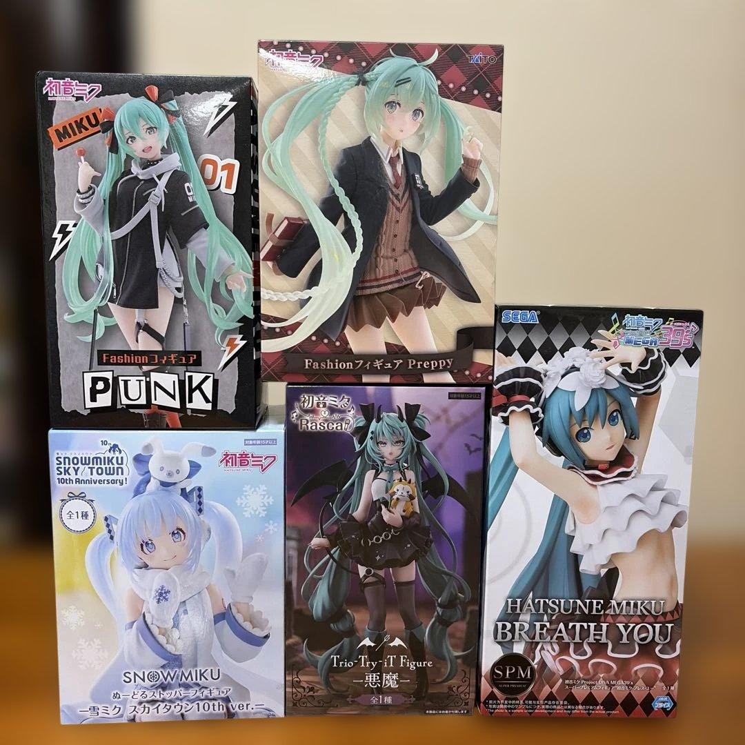 初音ミク 悪魔・Fashionフィギュア・雪ミク・プレス・ユー　5体セット