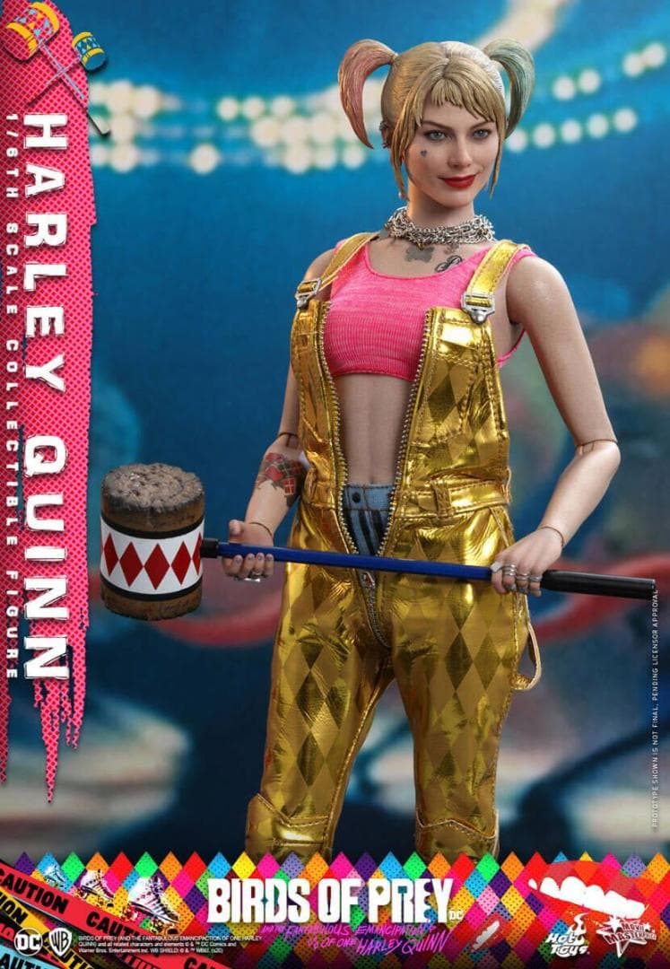 ホットトイズ　ハーレイ・クイーン　ゴールド・サロペット版 1/6 フィギュア