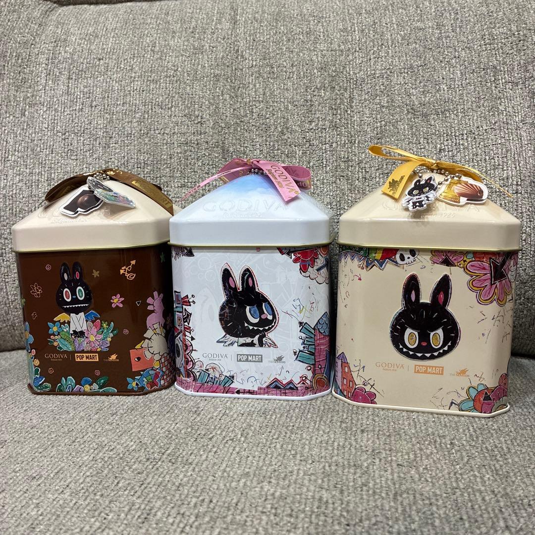 GODIVA 3缶セット　LABUBU ラブブ　日本未発売