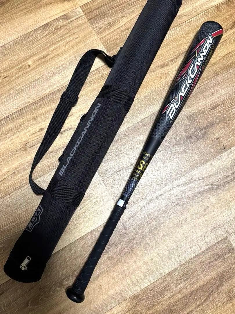 【美品】 BLACK CANNON A-Power ZETT 一般軟式用バット