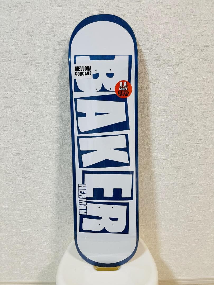 台湾製無地黒デッキテープ付き BAKER ベーカースケートボード 8.0デッキ