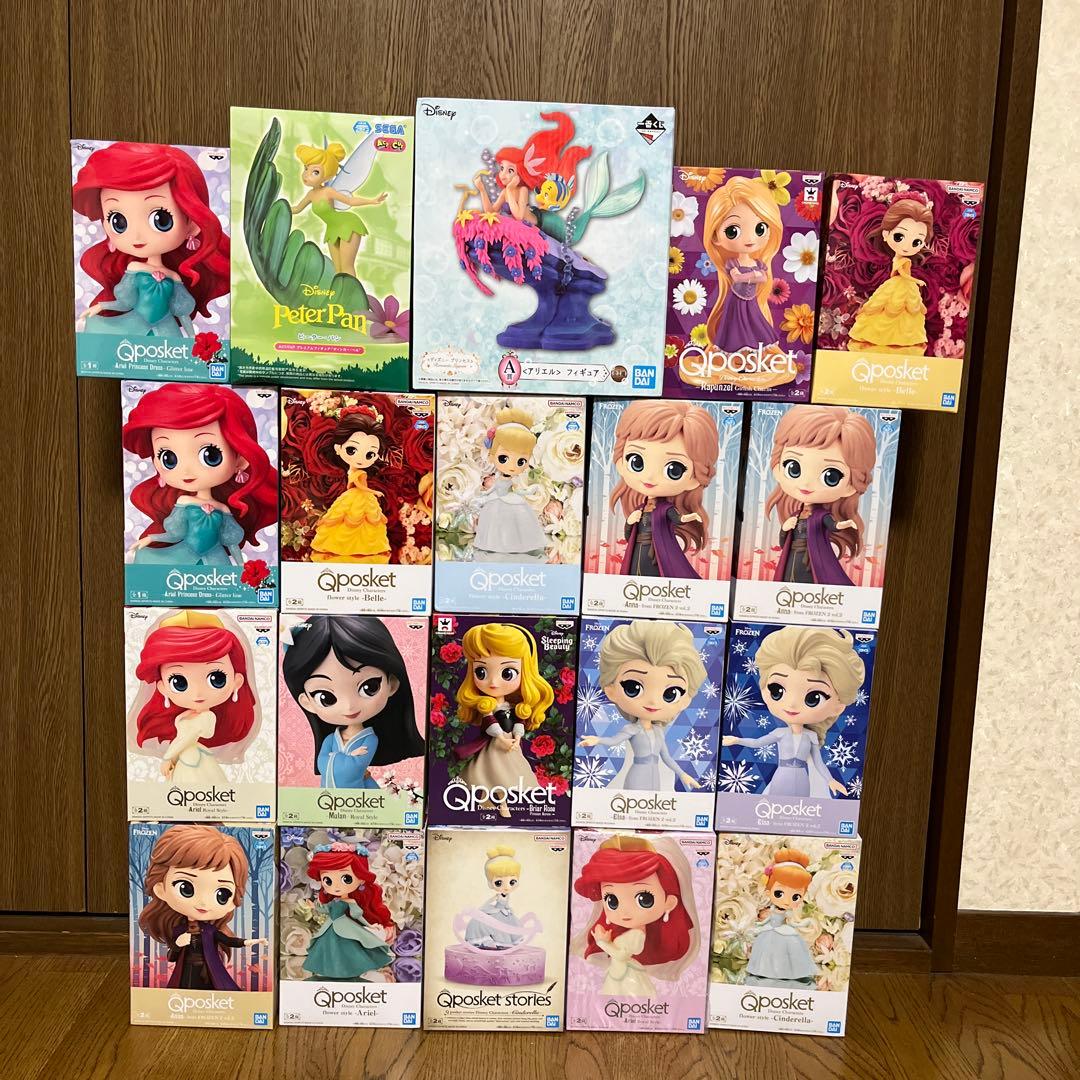 1番くじ　アリエルフィギュア　ティンカーベル　Qposket アリエル　他　⑤