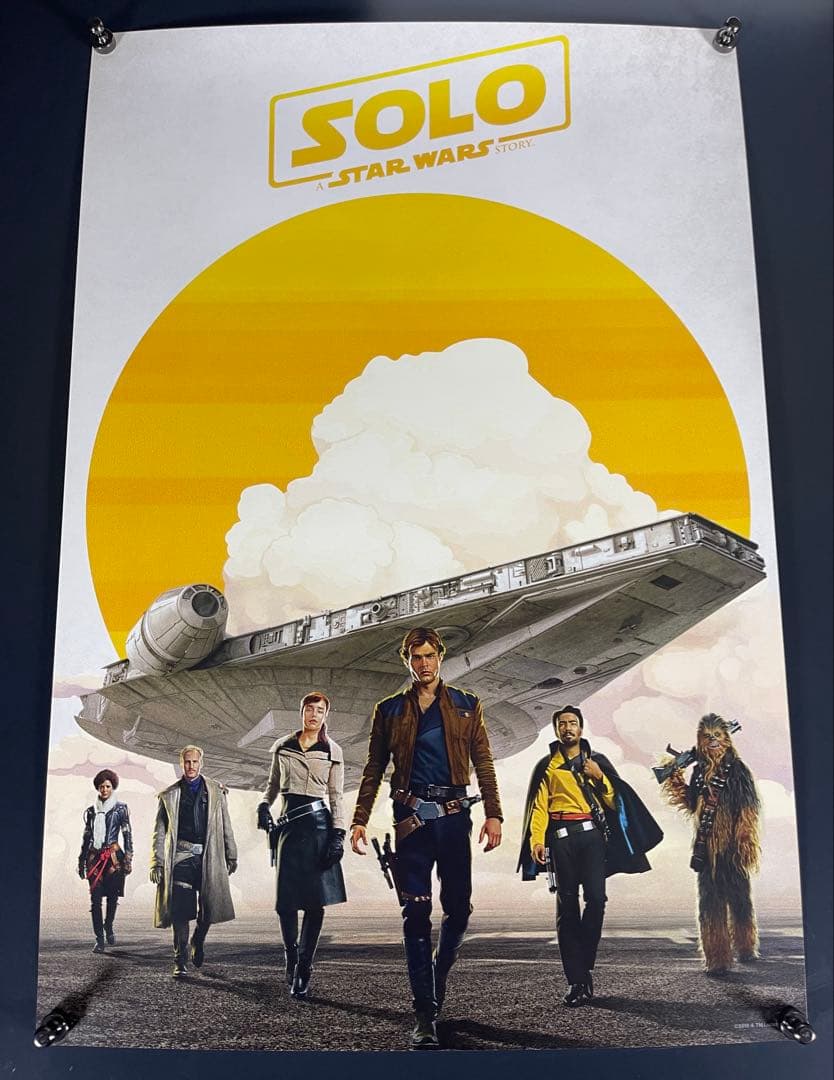 *枚数限定*映画館用片面印刷ポスターUS版: ハンソロ スターウォーズストーリー