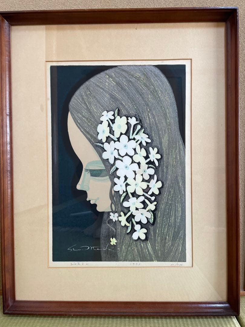 池田修造　木版画