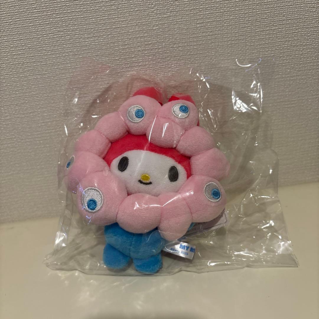 ミャクミャク×サンリオ　マイメロディ ぬいぐるみキーホルダー 大阪万博