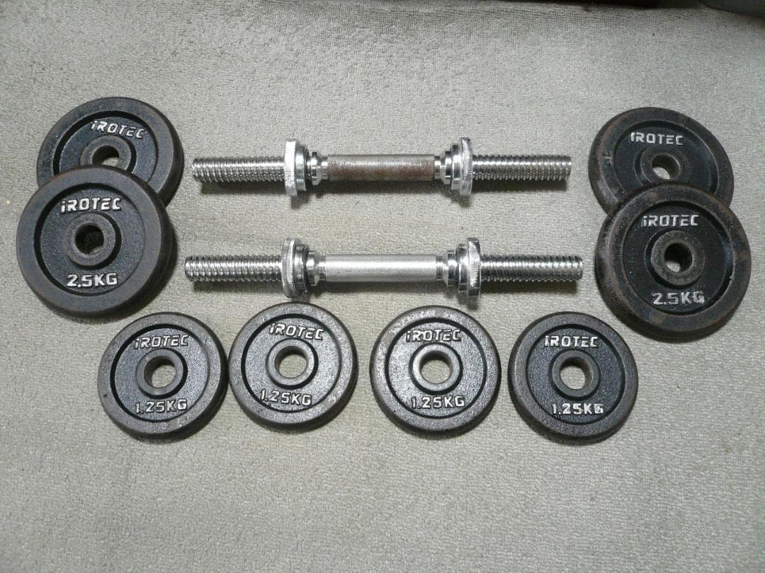 アイロテック ダンベル 10㎏×2 筋トレ IROTEC