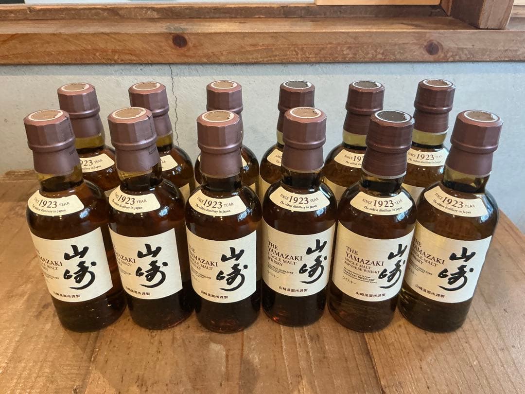 山崎ウイスキー ミニボトル180ml 12本セット