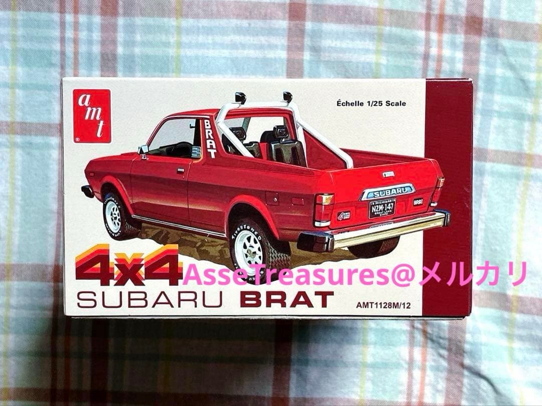 amt 1/25 スバル・ブラット ピックアップ w/シルクスクリーンデカール