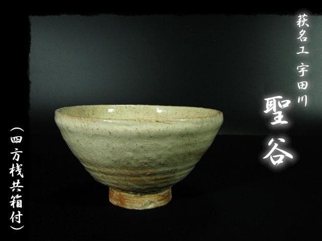 宇田川 聖谷 玄翁 白萩 茶碗 茶道具 c298