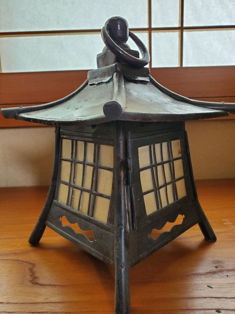 灯籠　銅製　年代物　アンティーク　美品　骨董品　No.2