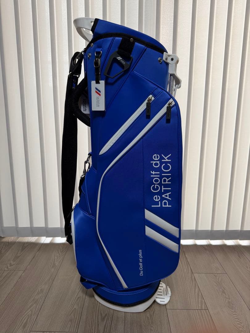新品未使用　パトリック　キャディバッグ　PATRICK GOLF ブルー