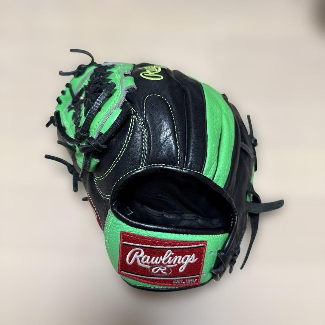 Rawlings 軟式グローブ 黒/緑