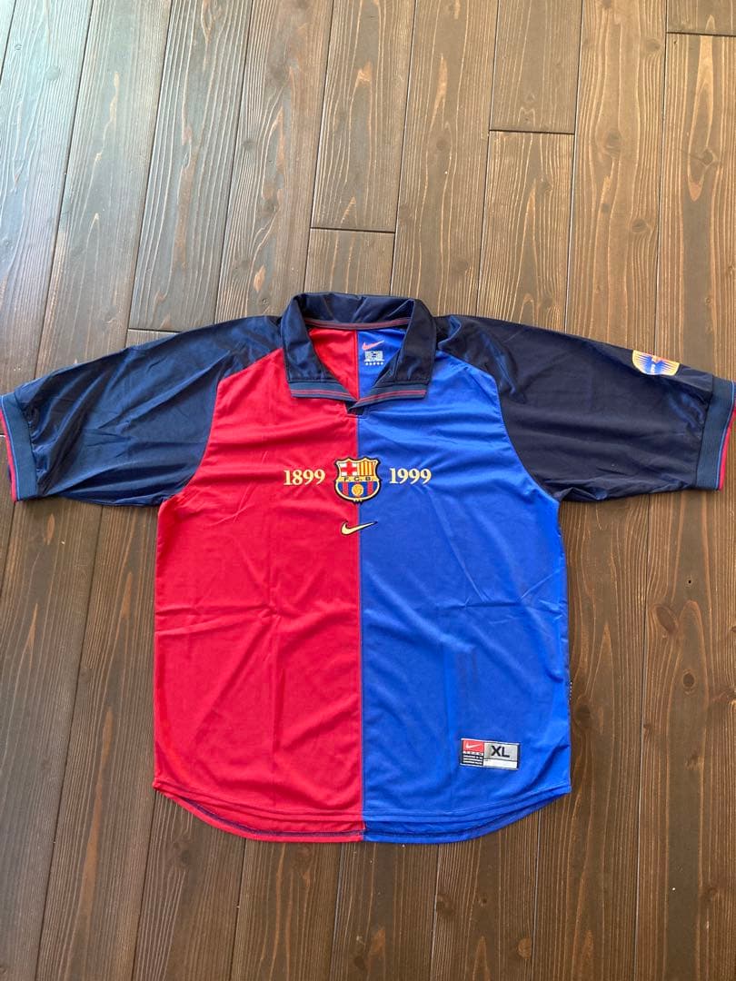 当時物！100周年FCバルセロナ GUARDIOLA 4 XLユニフォームシャツ
