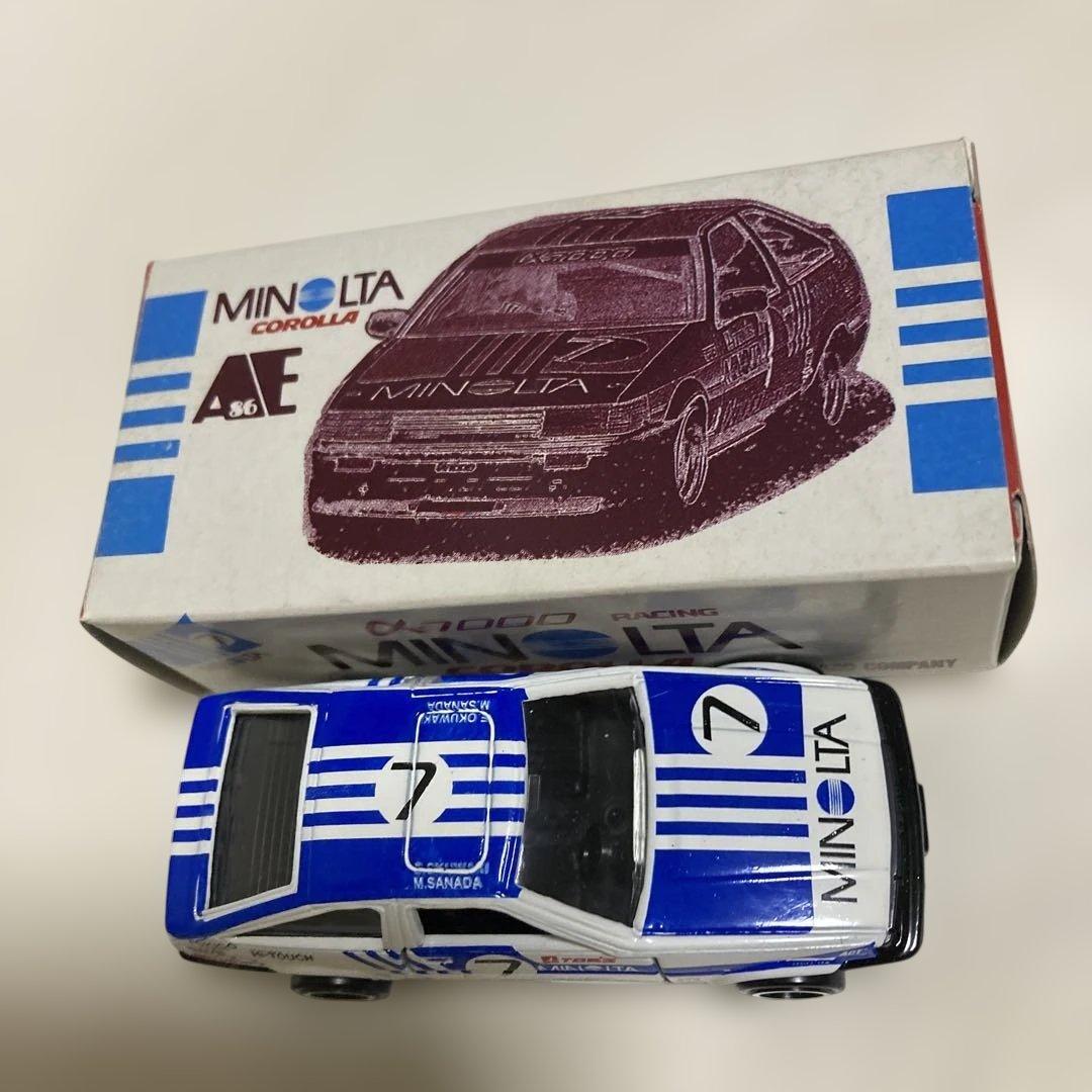 トミカMINOLTA AE86レビン未使用 グループＡ　iiADO特注　日本製