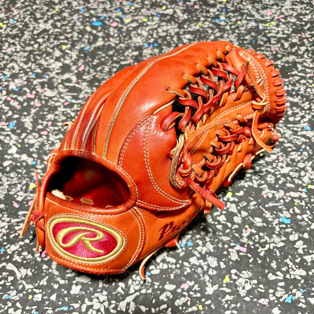 ローリングス プロプリモ 和牛レザー 硬式用 外野手用 グローブ レッドオレンジ