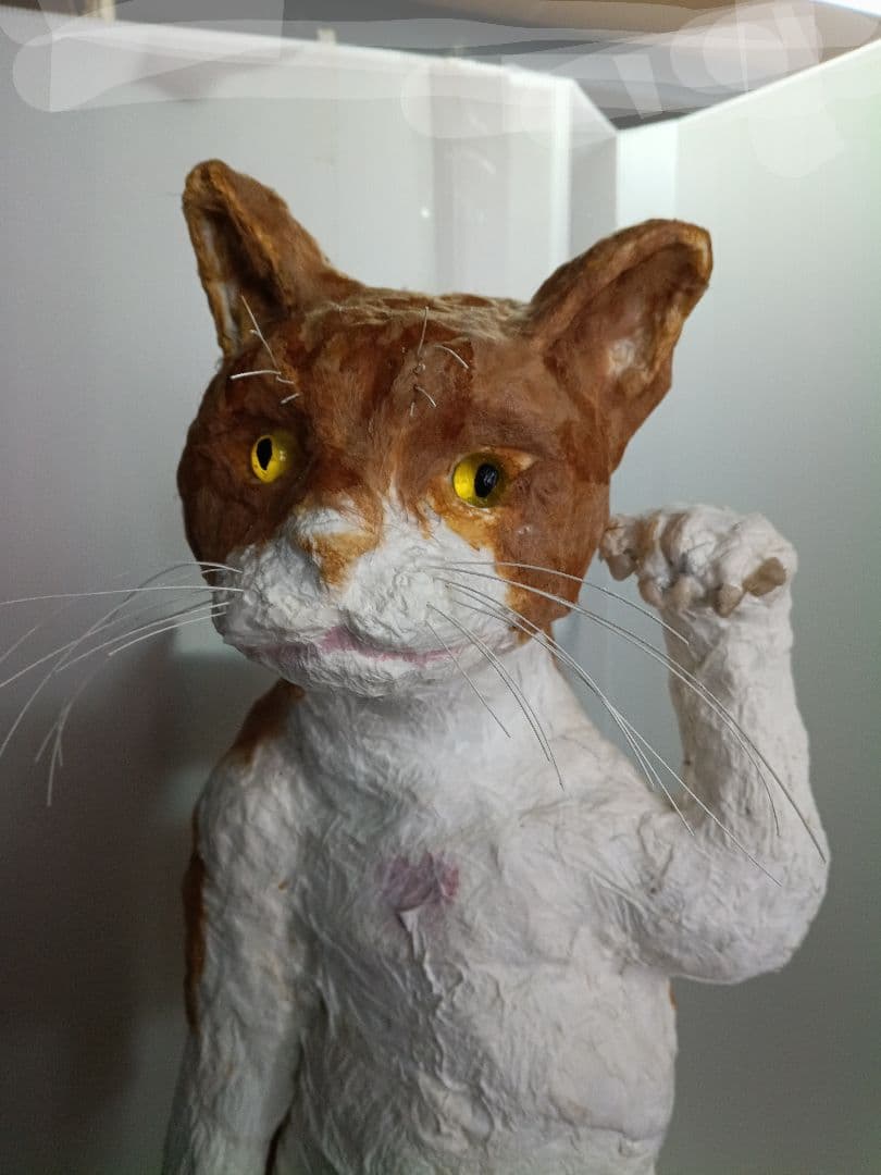 張り子作家　猫