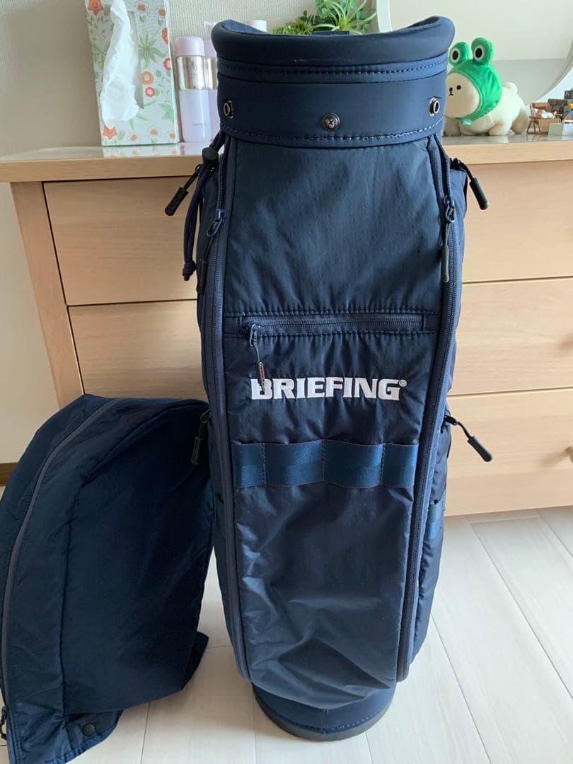 BRIEFING ネイビー キャディバッグ　CR-6 8.5型　美品