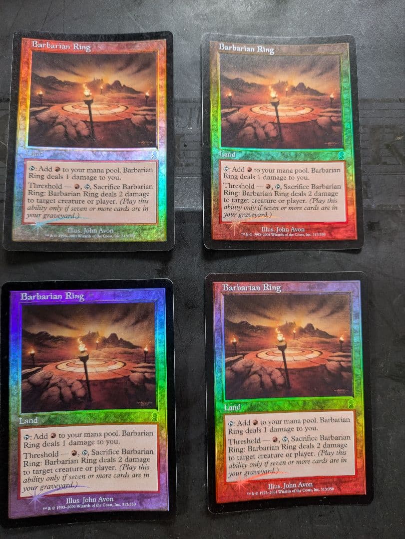 MTG 蛮族のリング Foil ４枚セット 英語 オデッセイ