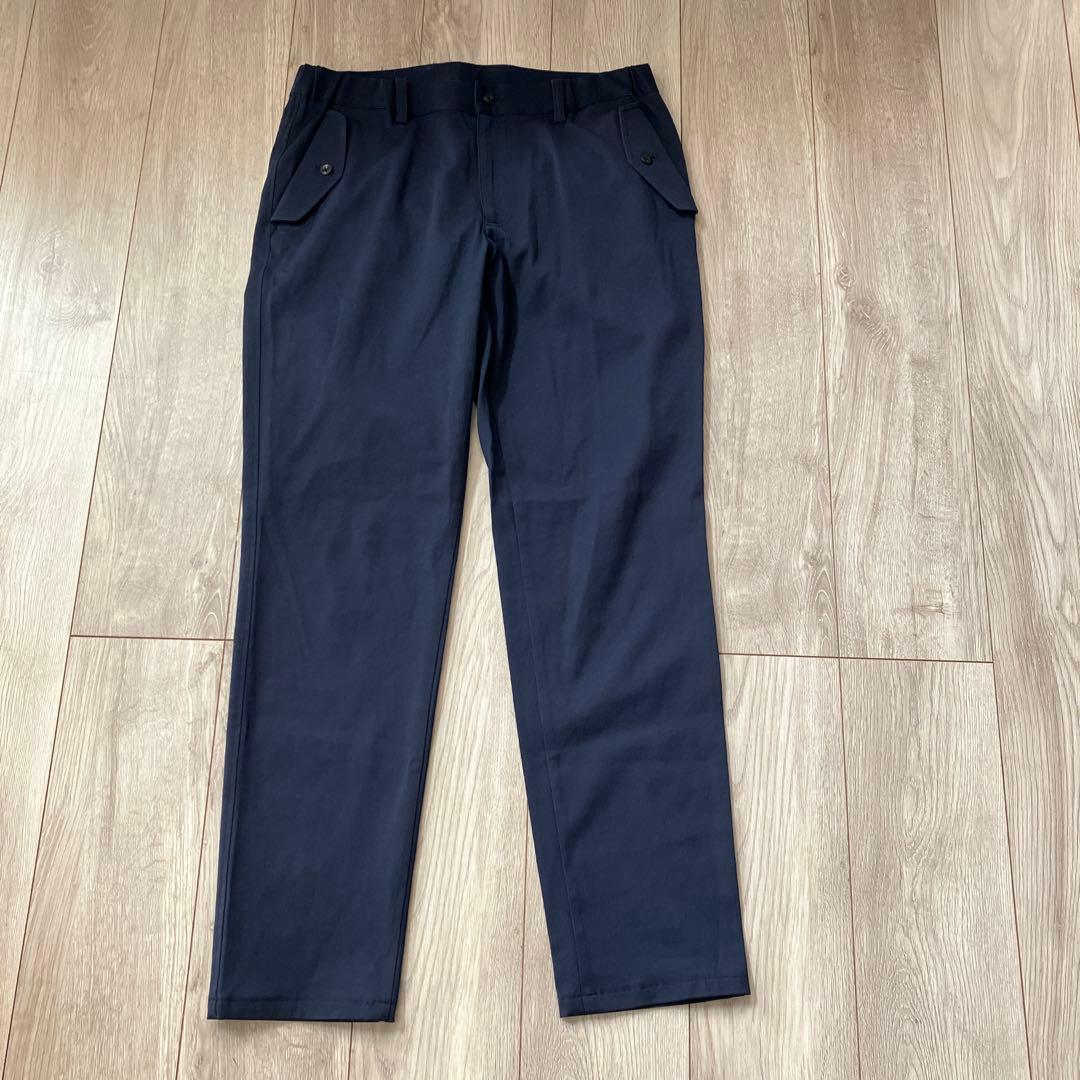 【美品】BEAMS GOLF ネイビー パンツ　ビームスゴルフ　ロゴ　ストレッチ
