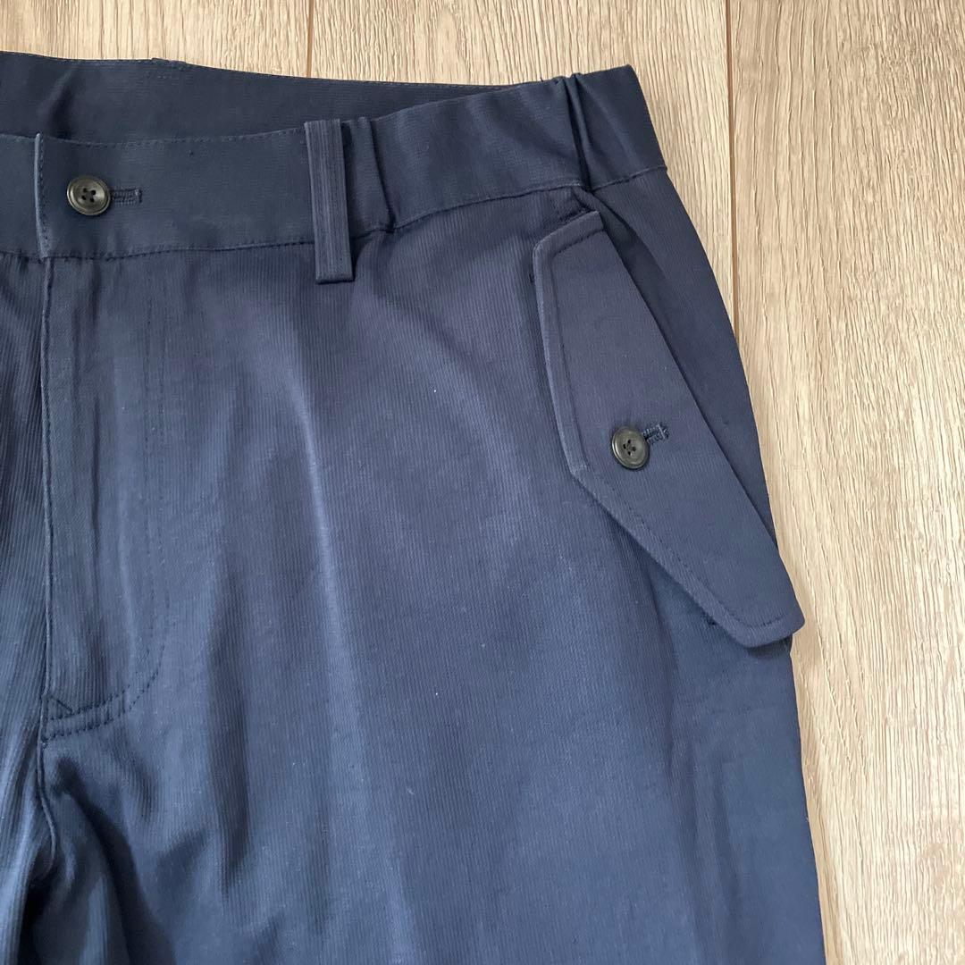 【美品】BEAMS GOLF ネイビー パンツ　ビームスゴルフ　ロゴ　ストレッチ