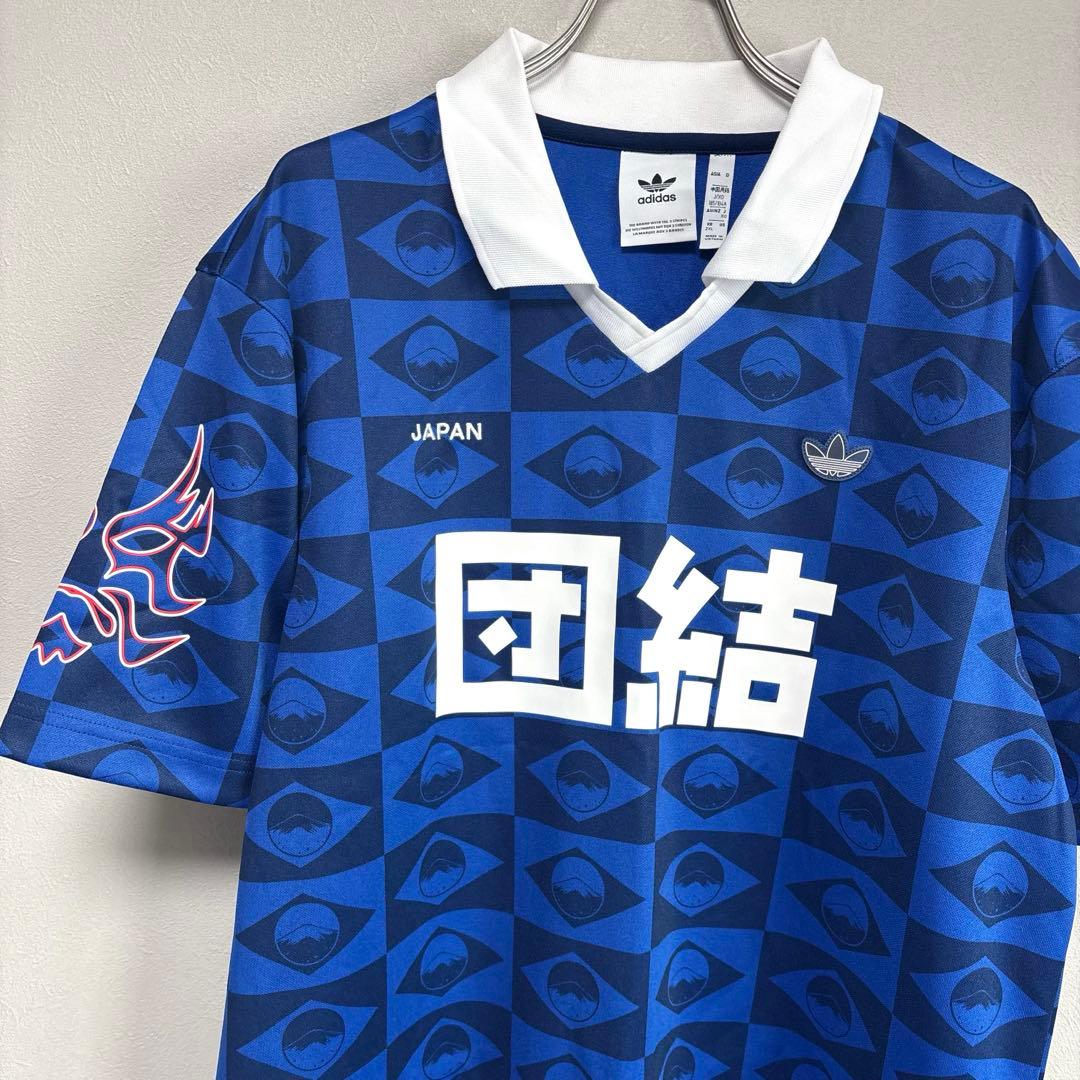 団結 炎 ファイアーadidas アディダス ユニフォーム ゲームシャツ XO