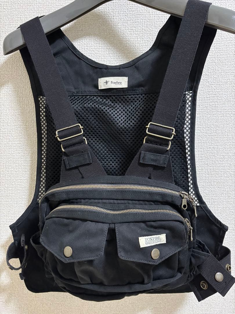 FOXFIRE フィッシングベスト ブラック