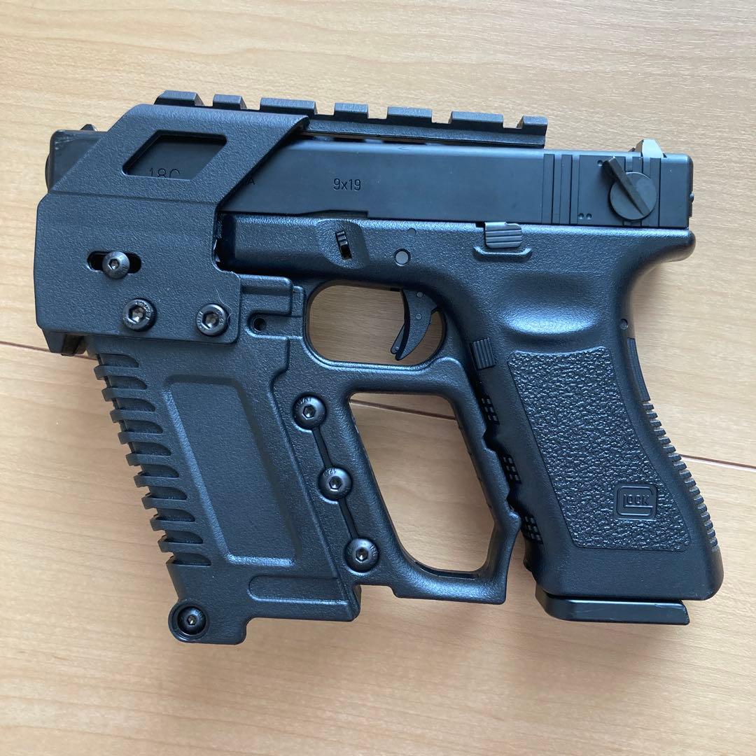 東京マルイ GLOCK 18C・カービンキット付き（ガスガン・グロック・実動）