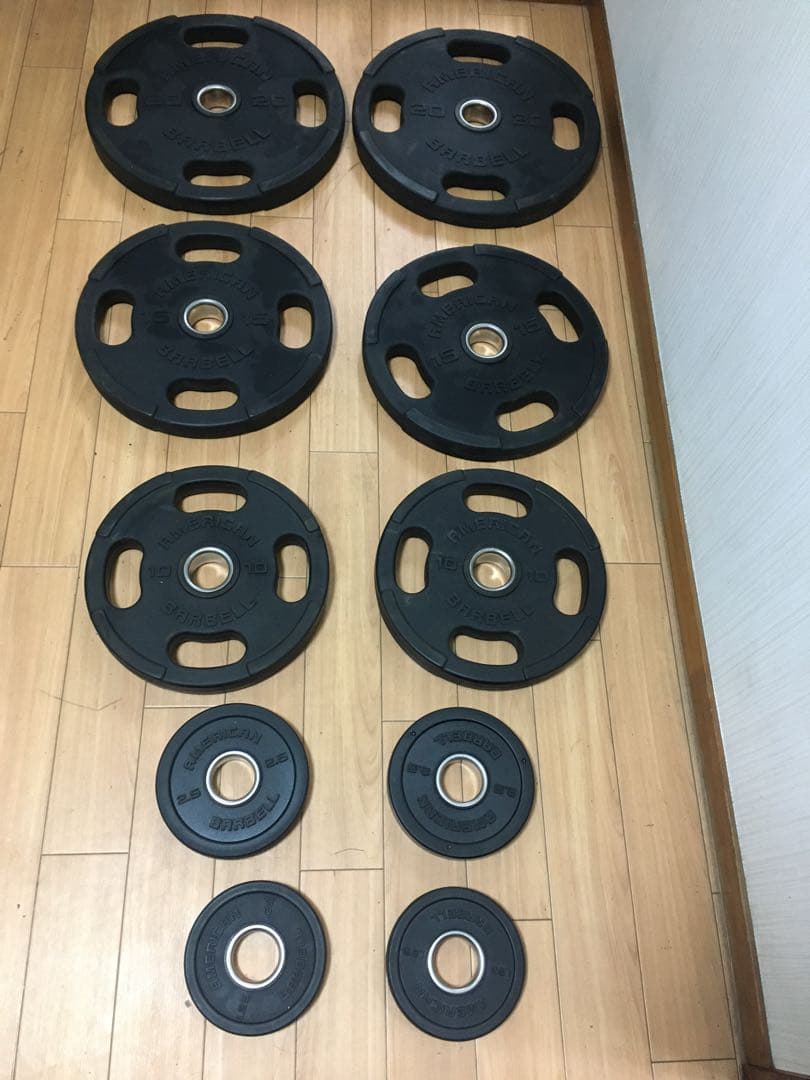 American Barbell アメリカンバーベル 計97.5kg穴径50mm