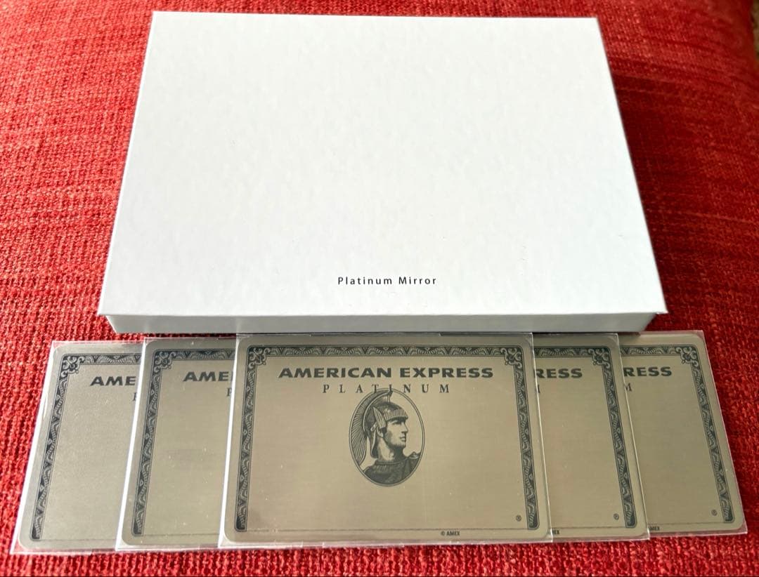 AMERICAN EXPRESS アメックス プラチナカード型 ミラー5枚セット