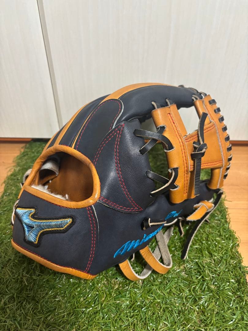 日本製　波賀ジャパン　坂本モデル　ミズノプロ ダイバーシティブルー　内野手