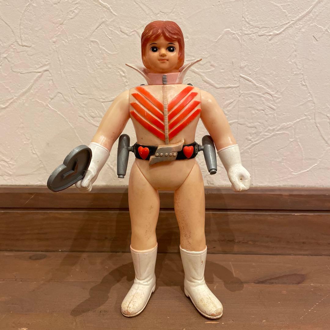 s*e様 旧バンダイ 面替えソフビ モモレンジャー　当時物