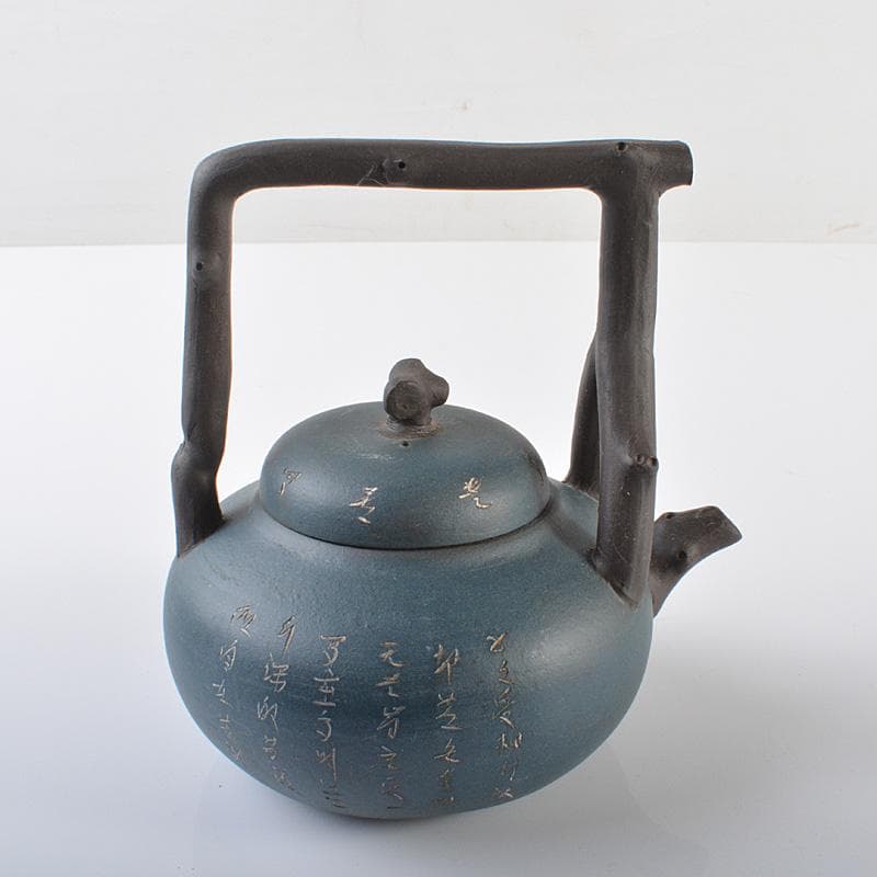 中国　紫砂　青泥　急須　茶壷　在銘　C　R6215