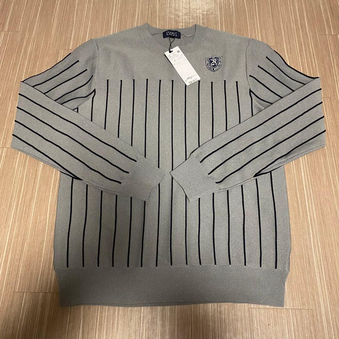 新品タグ付き　パーリーゲイツ　クールネックニット　サイズL