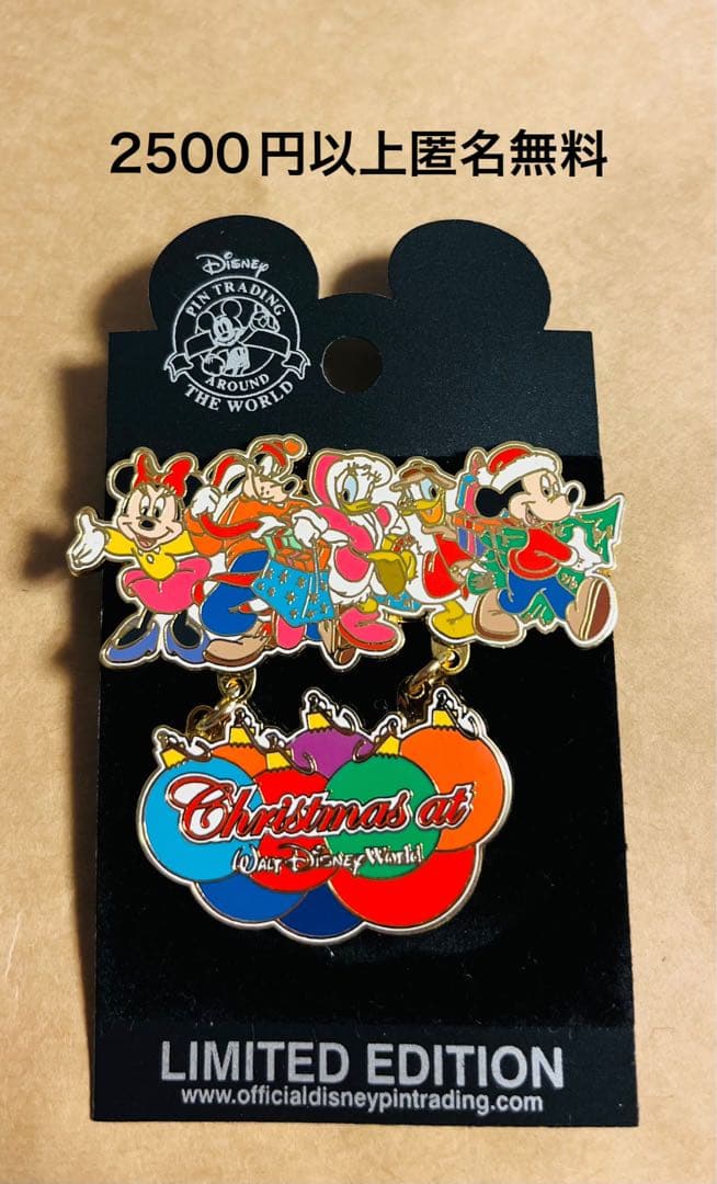 3440.昔の海外ディズニーワールドピンクリスマスミッキーミニードナルドデイジー