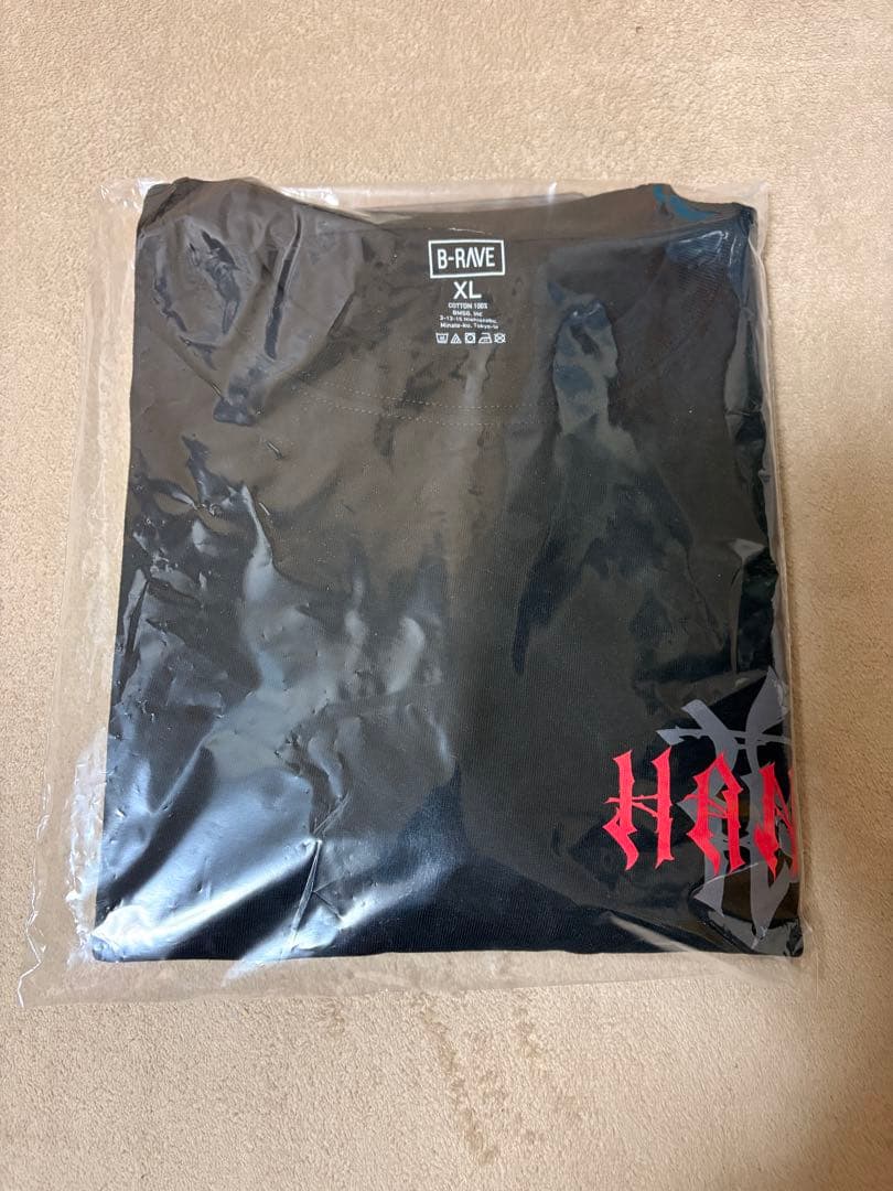 B-RAVE HANA ブラック Tシャツ XL
