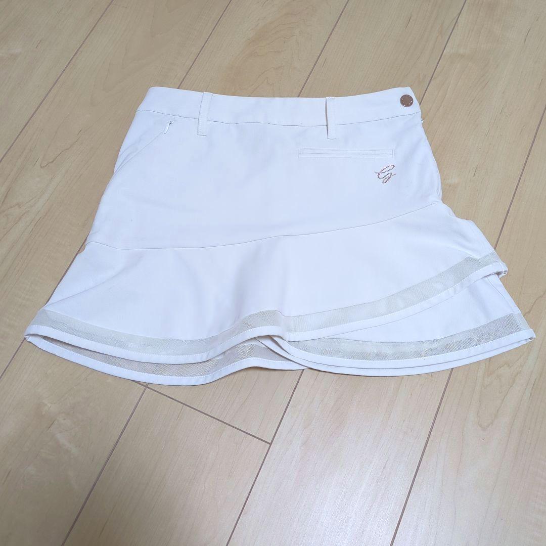 ★美品★DESCENTE　GOLFLUXEハイテンショントリコットフレアスカート